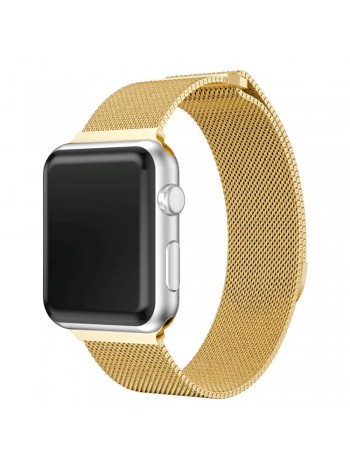 Ремешок для Apple Watch 38/40мм миланский магнитный Золотой