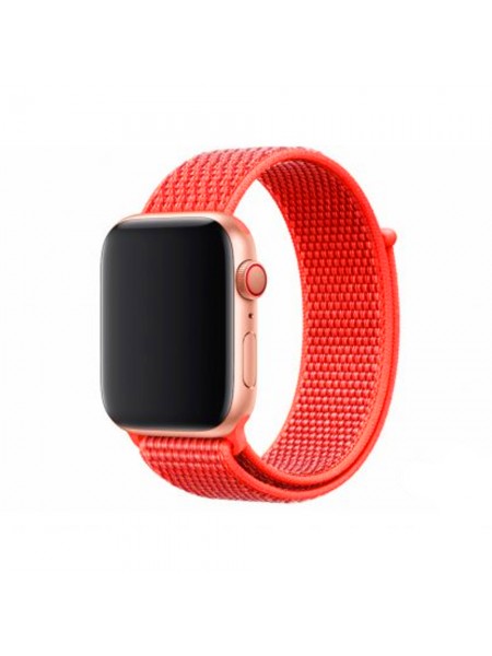 Ремешок для Apple Watch 38/40мм size L плетеный (без застежки) Красный