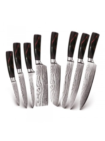 Набор ножей Spetime 8-Pieces Kitchen Knife Set RE01KN8 Red