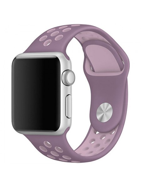 Ремешок для Apple Watch 38/40мм Nike силиконовый Сиреневый/розовый