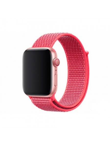 Ремешок для Apple Watch 38/40мм size L плетеный (без застежки) Розовый