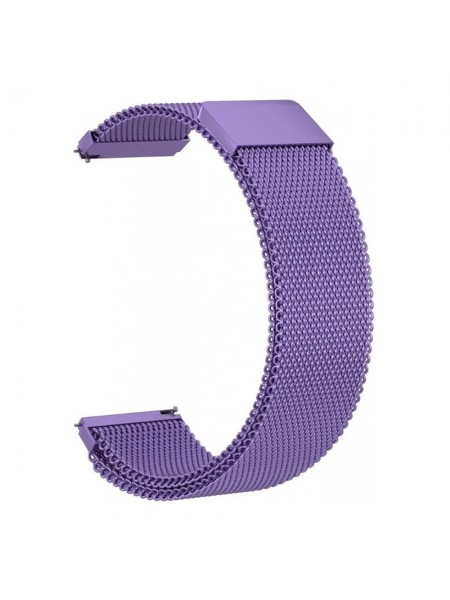 Ремешок для часов 20мм миланский магнитный Сиреневый