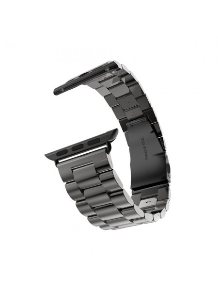 Ремешок для Apple Watch 42/44мм металлический клипса Черный