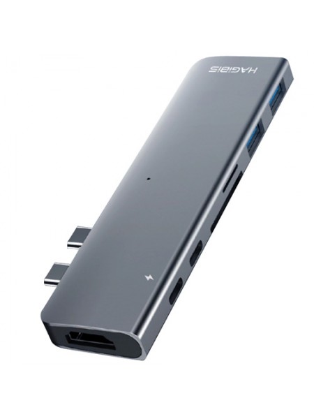 Док-станция Xiaomi Hagibis Type-C/USB DC7 Silver