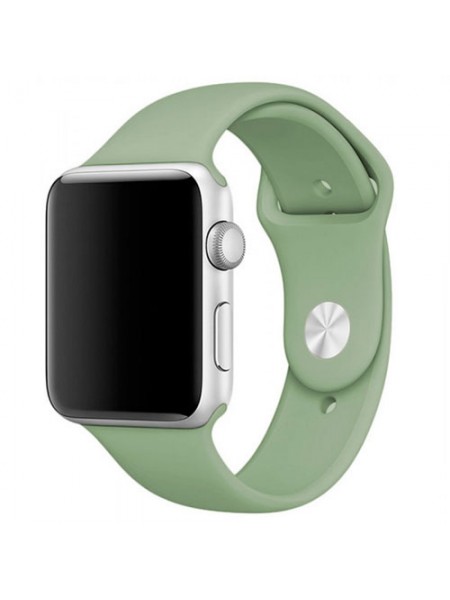 Ремешок для Apple Watch 38/40мм силиконовый Фисташковый