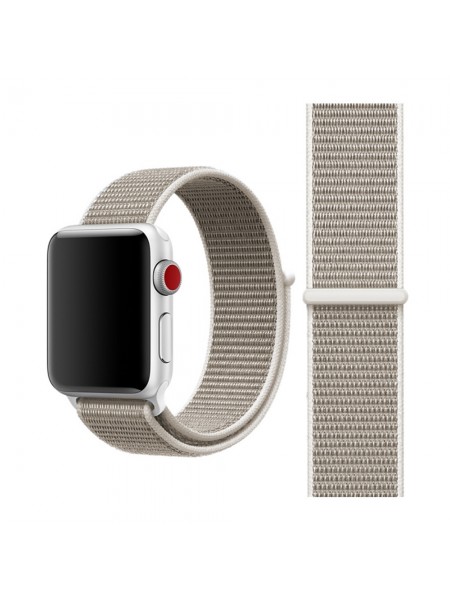 Ремешок для Apple Watch 42/44мм size S плетеный (без застежки) Серый