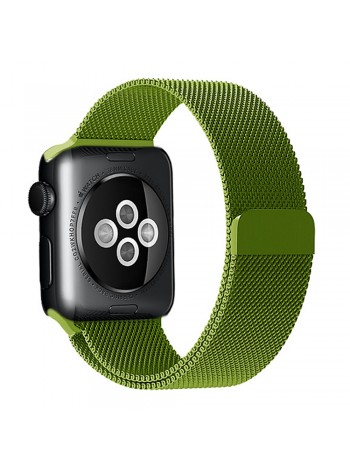 Ремешок для Apple Watch 42/44мм миланский магнитный Оливковый