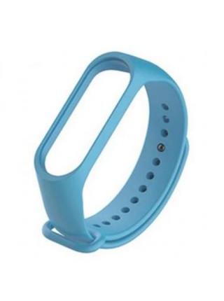 Ремешок для Xiaomi Mi Band 5/6/7 пластик Голубой