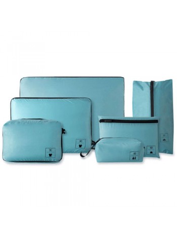 Набор упаковочных сумок для чемодана Xiaomi 90 Points Base Storage Bag Set (6 шт) Blue