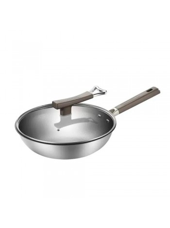 Сковорода Xiaomi Crystal Kitchen Stainless Steel 316 Wok Pan 32cm JC-TDCG01