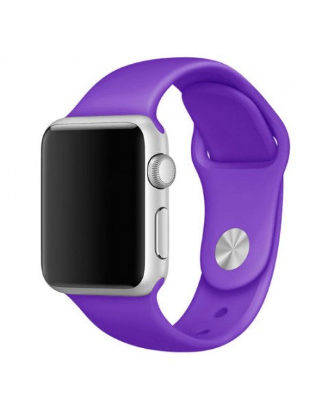 Ремешок для Apple Watch 38/40мм силиконовый Фиолетовый