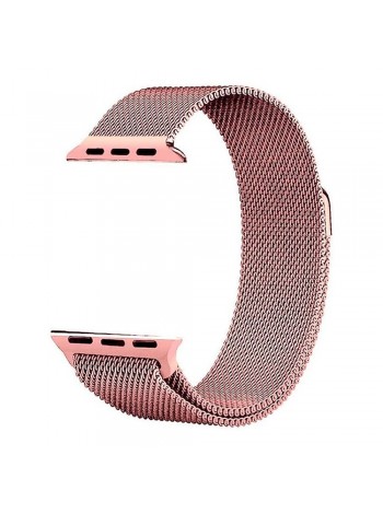 Ремешок для Apple Watch 38/40мм миланский магнитный Розовое золото