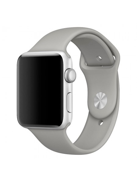 Ремешок для Apple Watch 42/44мм силиконовый Серый