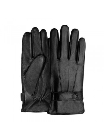 Перчатки кожаные смарт мужские Qimian Black size S