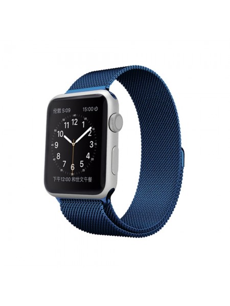 Ремешок для Apple Watch 38/40мм миланский магнитный Синий