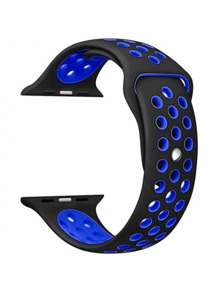 Ремешок для Apple Watch 38/40мм Nike силиконовый Черный/синий
