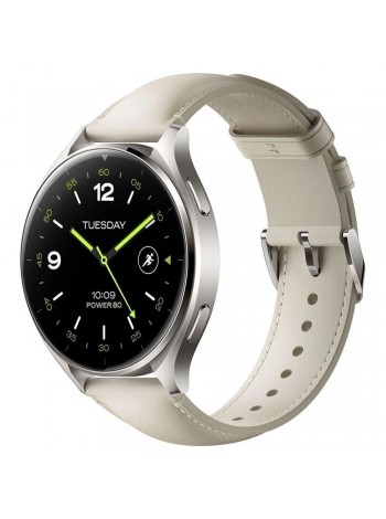 Смарт-часы Xiaomi Watch 2 Titan Gray Case With White Leather Strap
