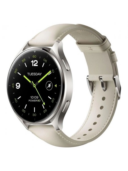 Смарт-часы Xiaomi Watch 2 Titan Gray Case With White Leather Strap