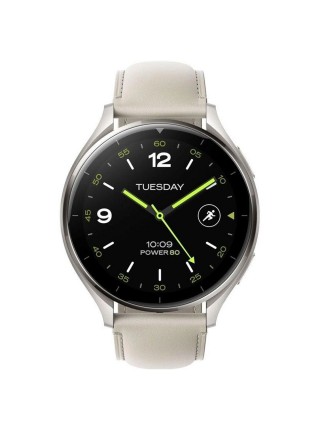 Смарт-часы Xiaomi Watch 2 Titan Gray Case With White Leather Strap