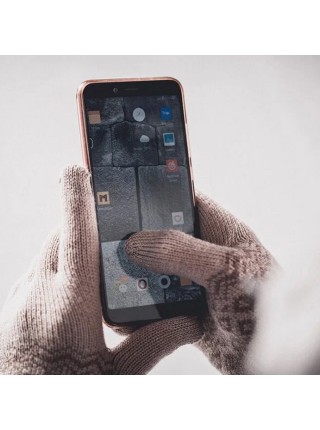 Перчатки для сенсорных экранов Xiaomi FO Touch Screen Warm Velvet Gloves Gray
