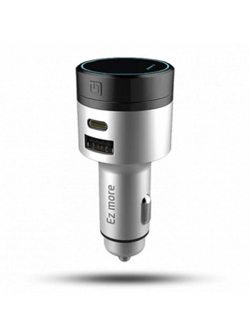 Автомобильное зарядное устройство Xiaomi Ez More Intelligent Control Bluetooth Серый (Уцененный)